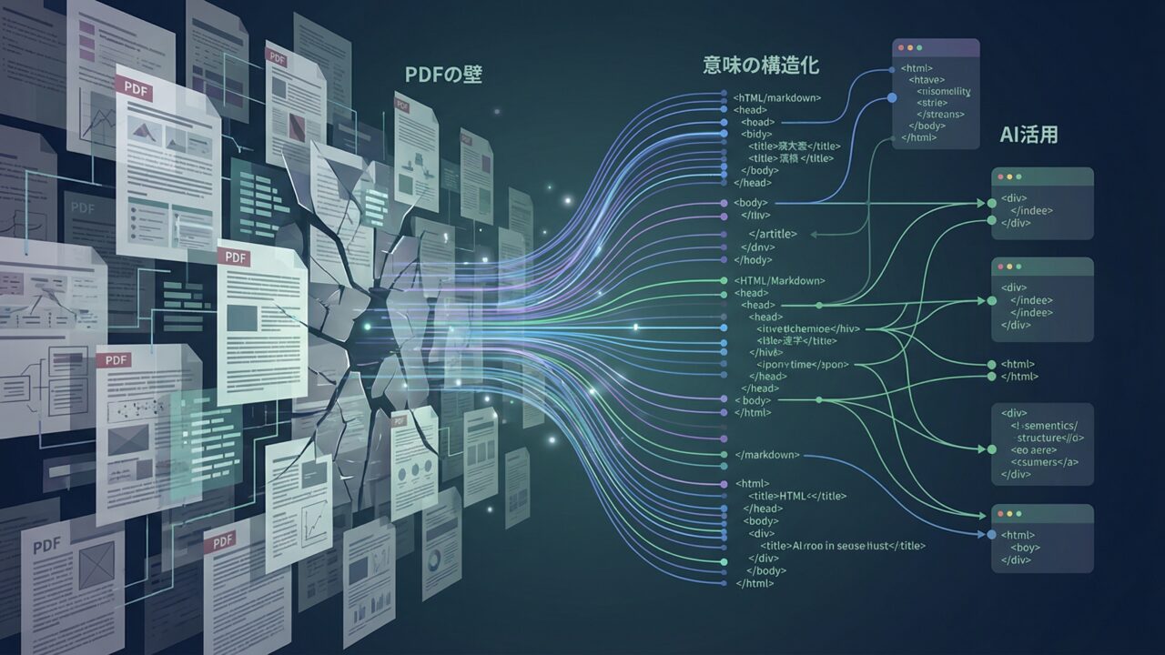 生成AI活用における「PDFの壁」：レイアウトよりも「意味」を構造化する重要性
